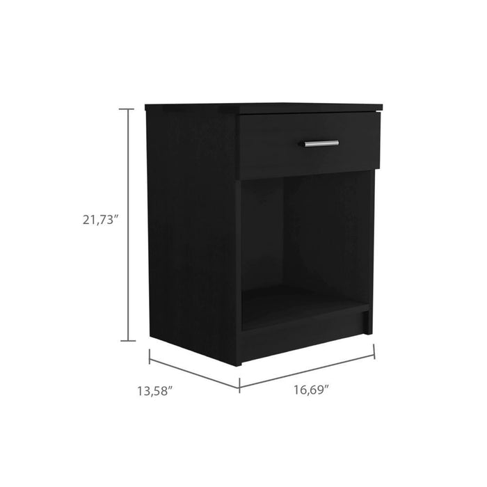 Modern And Eco Bed And Bath Nightstand - Black