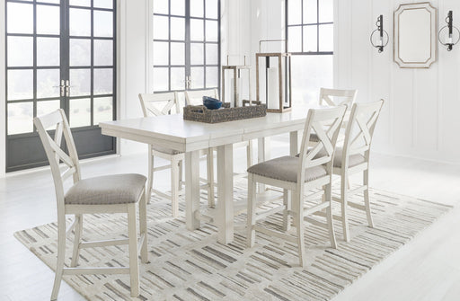 Robbinsdale - Rectangular Counter Height Dining Extension Table Set Signature Design by Ashley®