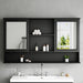 Wall Mounted Bathroom Medicine Cabinet With Double Mirrored Doors Noble House