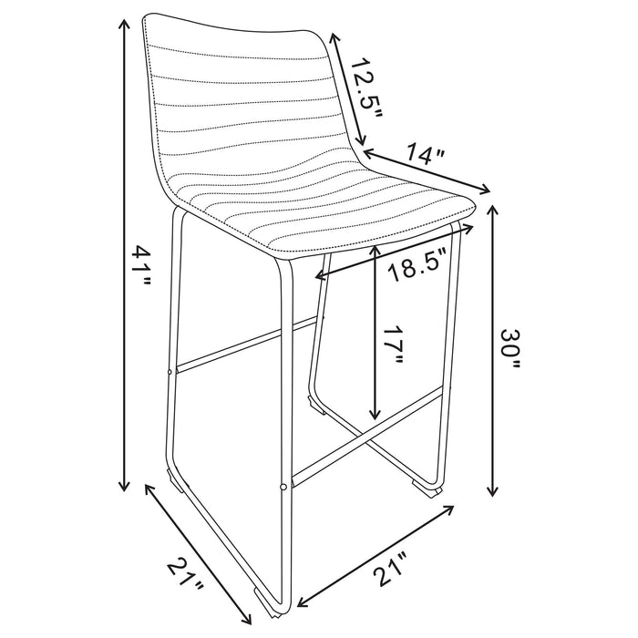 Torrence - Bar Chair (Set of 2) Furniture Max