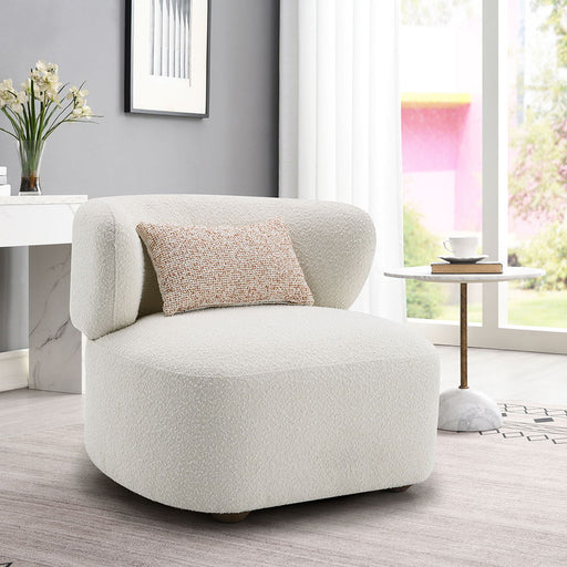 Darius - Accent Chair With Pillow - Beige Boucle ACME
