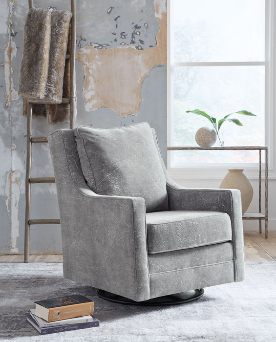 Kambria - Ash - Swivel Glider Accent Chair