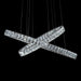 Michael Amini Lighting - Crossover Modern Crystal LED Chandelier - Chrome Michael Amini