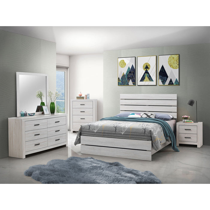Geary - Slatted Headboard Panel Bedroom Set Furniture Max