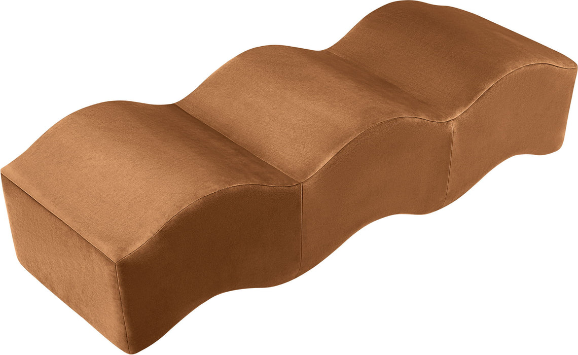 Wave - Bench - Saddle Meridian Furniture
