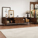 TV Stand With 2 Drawers, Media Console Table - Walnut Hearth and Haven