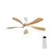 52" Ceiling Fan With 3 Color Dimmable LED Light, 5 Blades, Remote Control, Reversible DC Motor Daily Nest