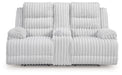 Rhines Falls - 2 Pc. - Power Reclining Sofa And Loveseat - Alloy Signature Design by Ashley®