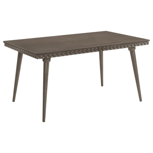 Perkins - 5 Piece Rectangular Dining Set With Chairs - Dark Brown Furniture Max