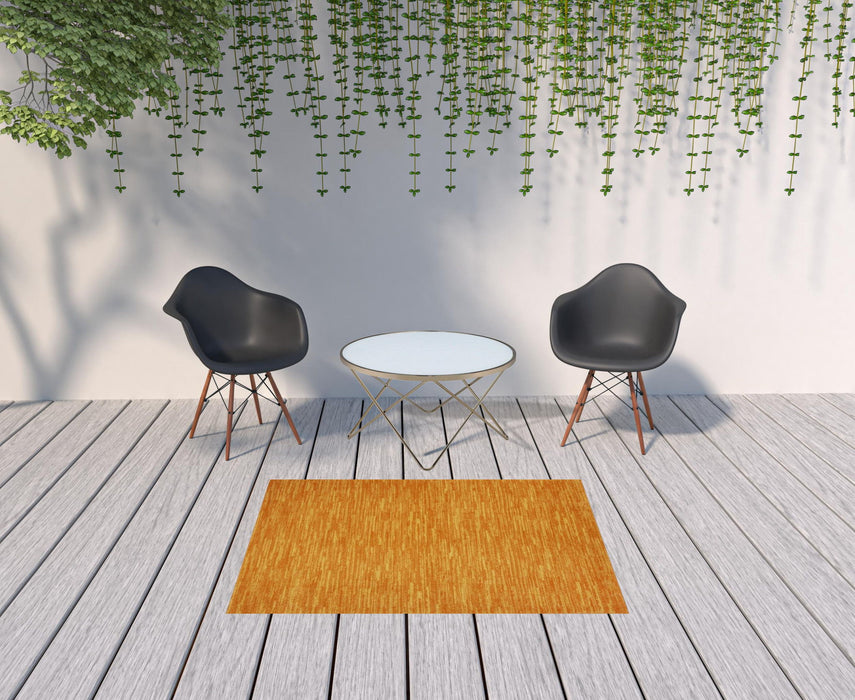 4' X 6' Non Skid Indoor / Outdoor Area Rug - Sunburst