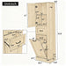 Modern Tall Storage Cabinet With Tilt-Out Compartment, Adjustable Shelves Hearth and Haven