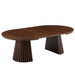 Oval Coffee Table For Living Room - Walnut Home Essentials