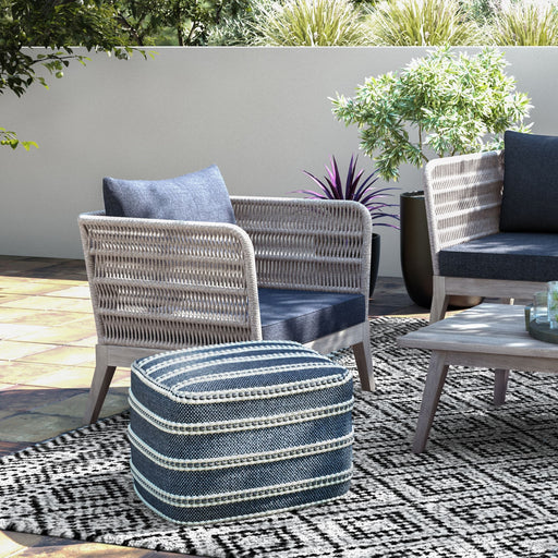 Santiago - Outdoor Conversation Chair - Slate Gray Simpli-Home