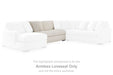 Chessington - Armless Loveseat - Ivory Signature Design by Ashley®