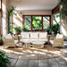 Zira - 5 Piece Patio Sofa Set - Beige ACME