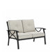 All Weather Loveseat 2 Seats Sofa With Cushions - Light Khaki / Beige Home Essentials