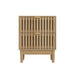 Bedside Table With Grille Design And 2 Drawers, Side Table For Bedroom - Oak Home Essentials