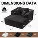 Chaise Lounge Chair, Deep Seat Sleeper Couch For Living Room Home Essentials