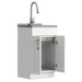 Modern Shaker All-In-One Laundry Utility Sink And Cabinet With Pull-Out Faucet Simpli-Home