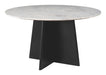 Strela - Dining Table - White / Black Zuo Modern