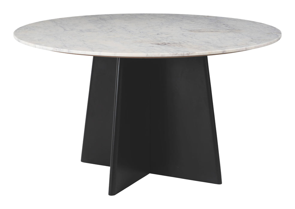 Strela - Dining Table - White / Black Zuo Modern