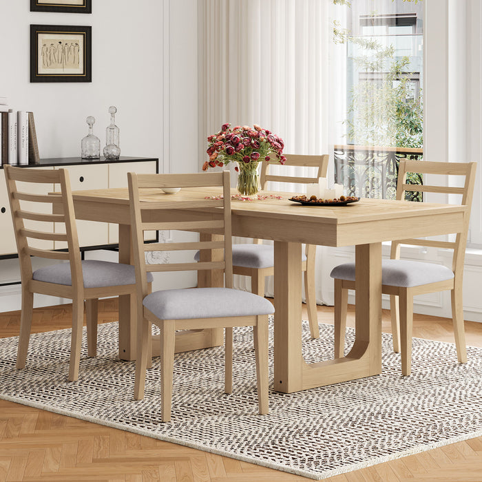 Upholstered Armless Chairs With High Ladder Back