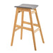 Modern Bar Stool Set With Upholstered Seating Noble House