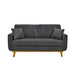 Upholstered Loveseat With Arms And Pillows Home Essentials