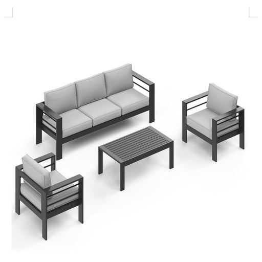 Outdoor Patio Set, All-Weather With Thick Cushions Home Essentials