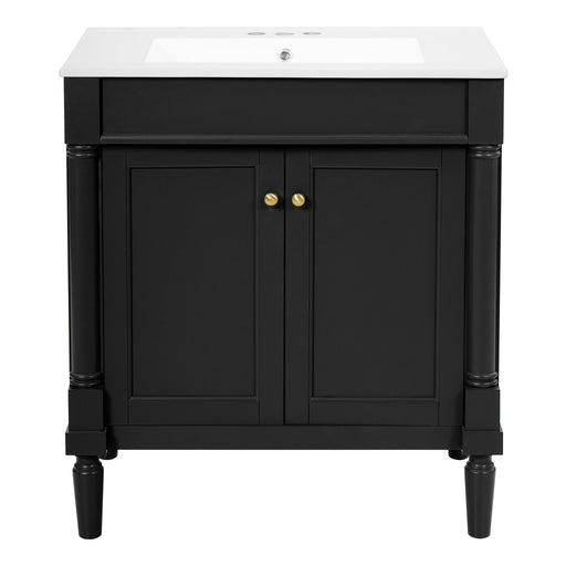 Bathroom Vanity Cabinet With Sink, Soft Close Doors, Storage Cabinet Hearth and Haven