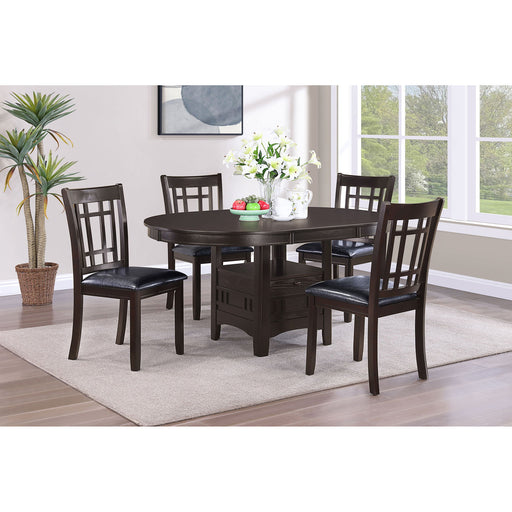 Hester - 5 Piece Dining Set - Espresso Furniture Max