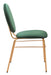 Odessa - Dining Chair (Set of 2) - Green / Gold Zuo Modern