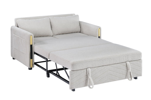 Percy - Teddy Sleeper Loveseat With Dual-Pull Sleeper Design Lilola Home