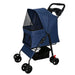 Foldable Pet Stroller For Small Dogs And Cats With Multi Functional Tray Daily Nest