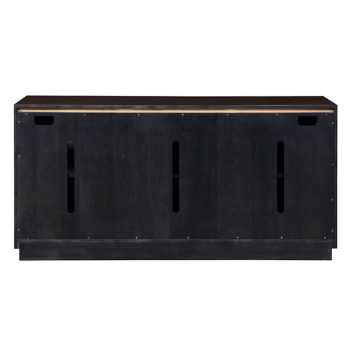 Geranio - Console Cabinet - Metallic Silver & Walnut ACME