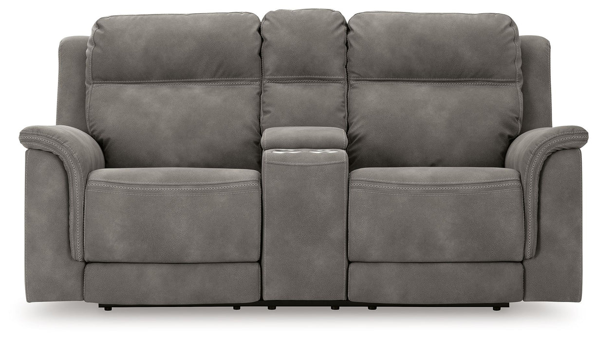 Next-Gen Durapella - Reclining Power Loveseat With Console Signature Design by Ashley®