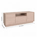 TV Stand For TVs Up To 65" & 2 Doors, 1 Drawer And 1 Open Shelf - Walnut Home Essentials