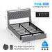 Floating Bed Frame With Rgb LED Light, 2 Storage Drawers & Headboard Shelf Home Essentials