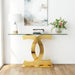 Dual C - Shaped Console Table Home Essentials