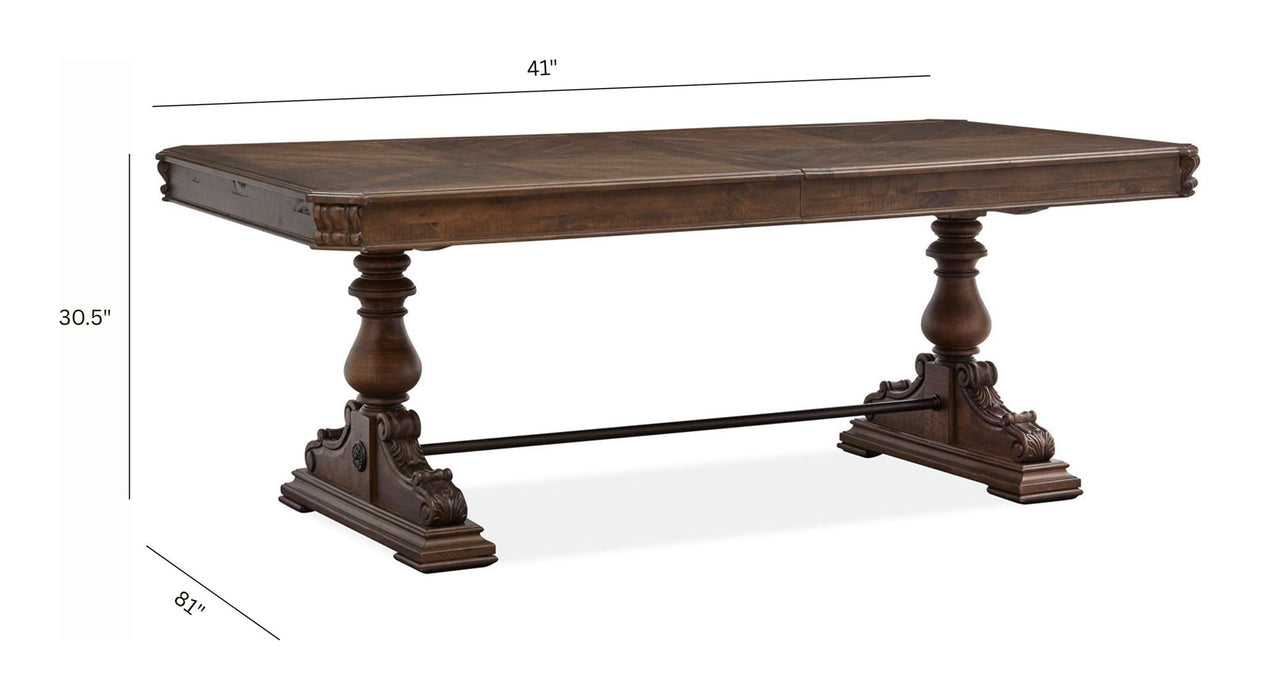 Durango - Trestle Dining Table - Willadeene Brown Magnussen Furniture