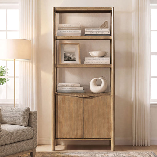 Nolan - Bookcase With Lower Cabinet - Natural Jennifer Taylor Home