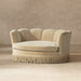 Clara - Medium Scalloped Pet Sofa Bed - Brown Jennifer Taylor Home