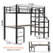 Loft Bed With L-Shaped Desk, Large Storage Space Home Essentials