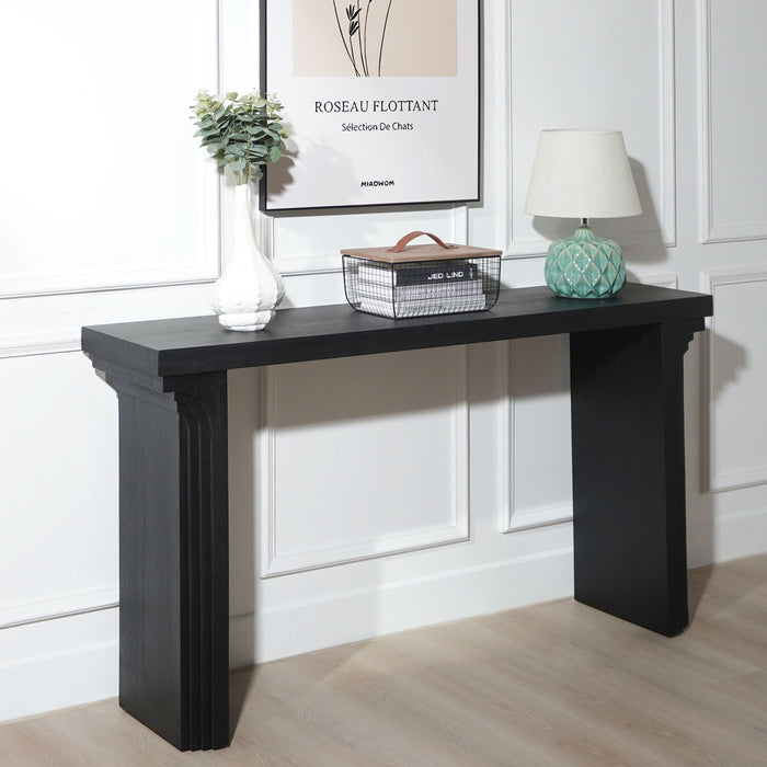 Console Table With Decorative Molding Home Essentials