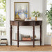 Half Moon Console Table With Drawer & Shelf Hearth and Haven