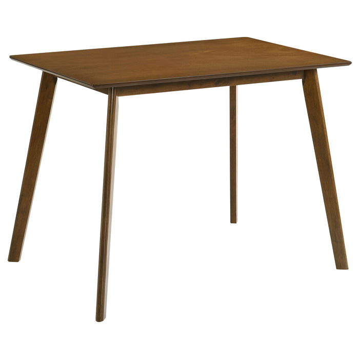 Aston - 5 Piece Counter Height Dining Set With Bent Backs And Upholstered Seats - Walnut Furniture Max