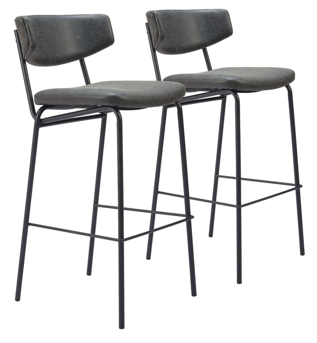 Charon - Barstool (Set of 2) Zuo Modern