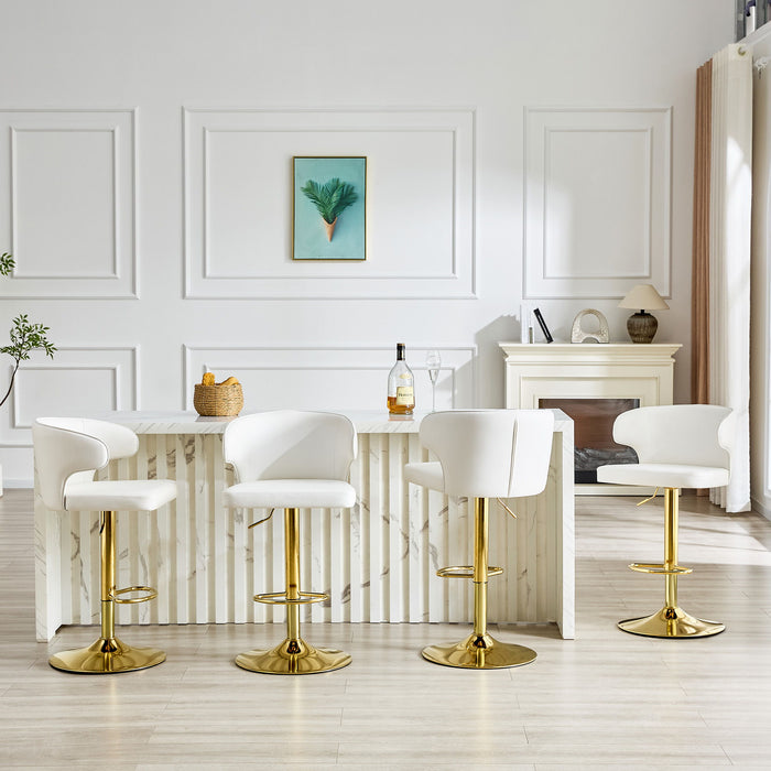 Adjustable Swivel Bar Chair With High Back Support Home Essentials