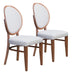 Regents - Dining Chair (Set of 2) - Walnut / Light Gray Zuo Modern