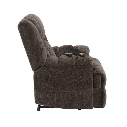 Pacay - Power Recliner With Lift & Heating & Massage - Brown Chenille ACME
